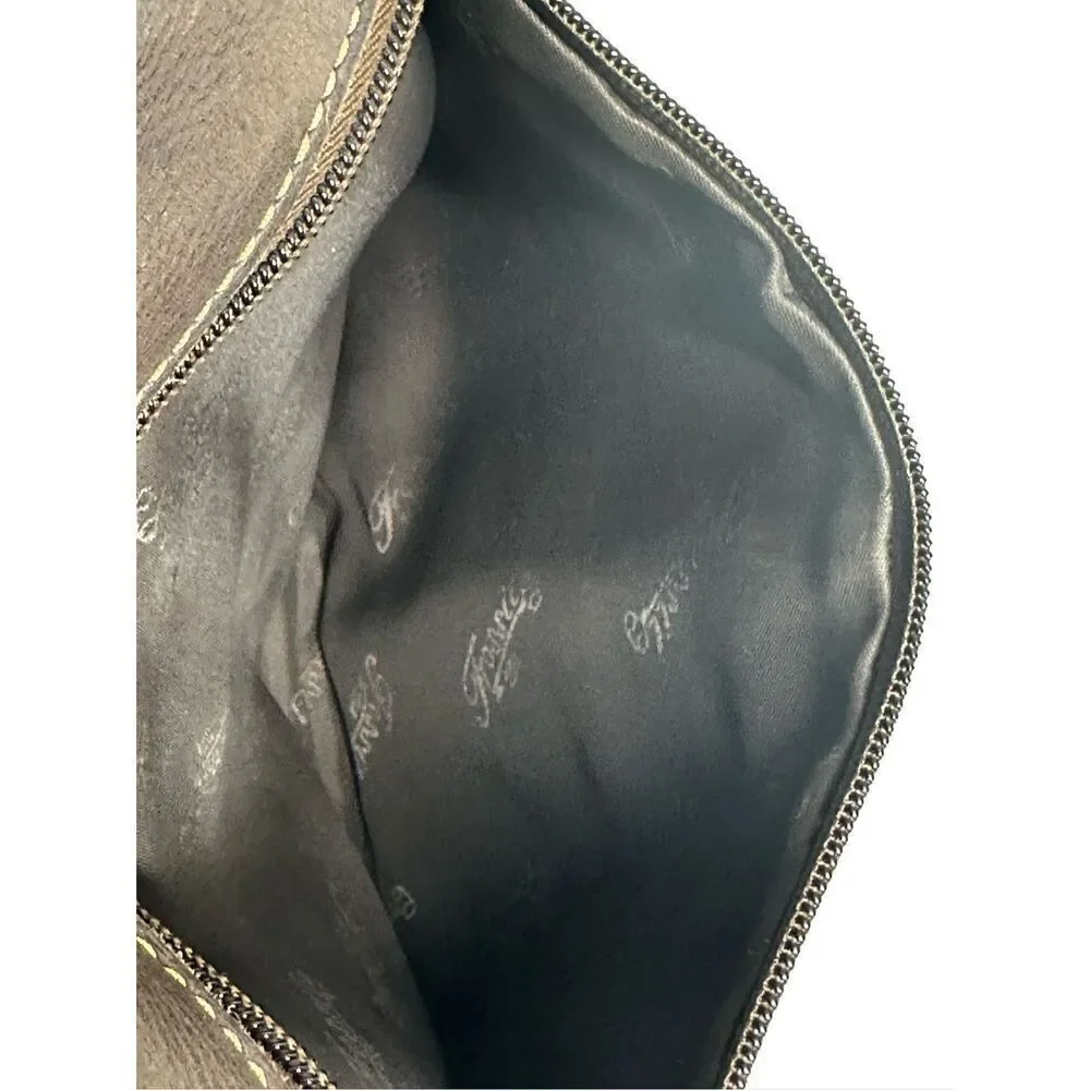 Fossil Sutter Crossbody Handbag Bronze Brown Leather Zip Top Shoulder Bag Purse